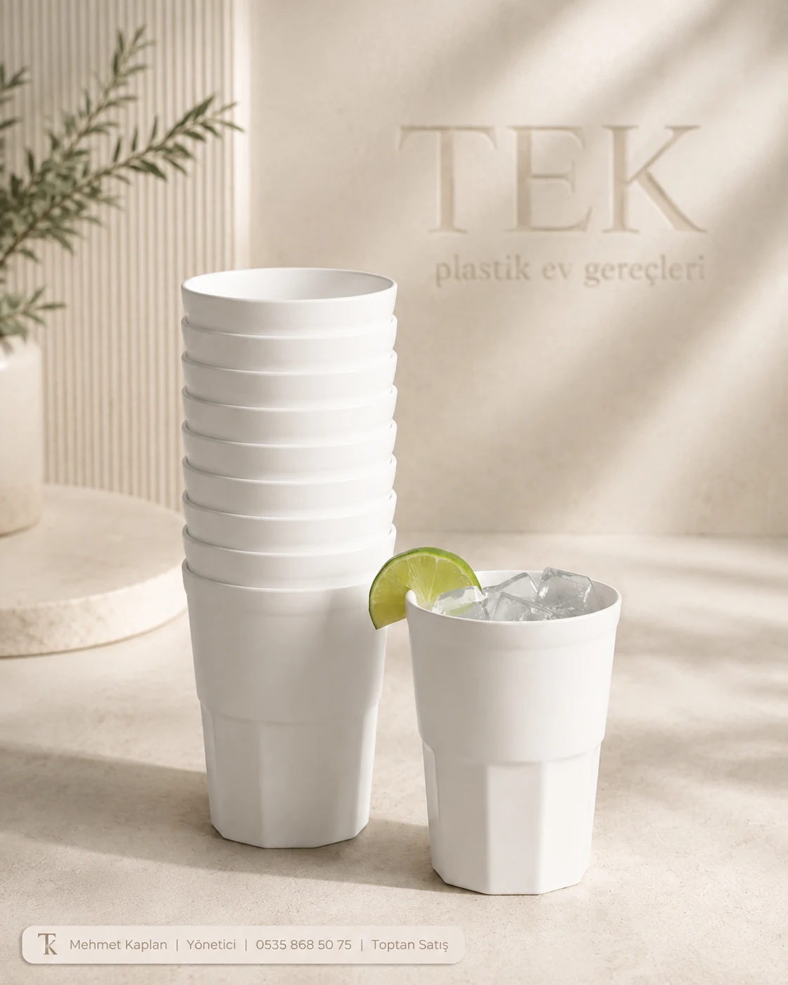 TEK Plastik 12’li Plastik Bardak Seti toptan satış ve imalat