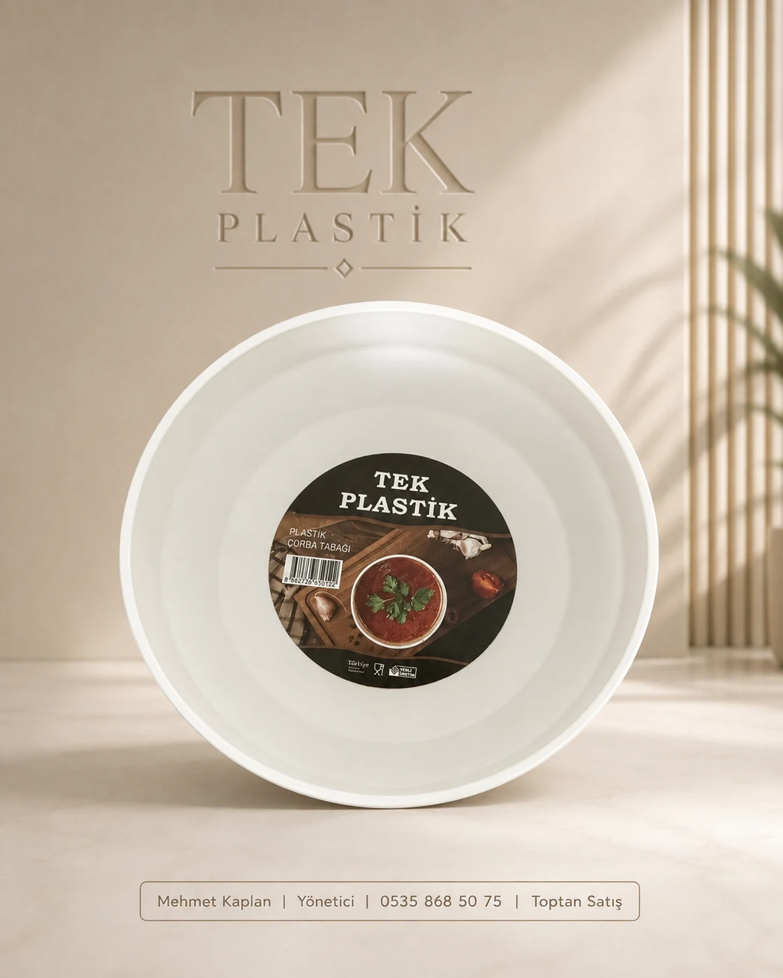 TEK Plastik Plastik Çorba Tabağı toptan satış ve imalat